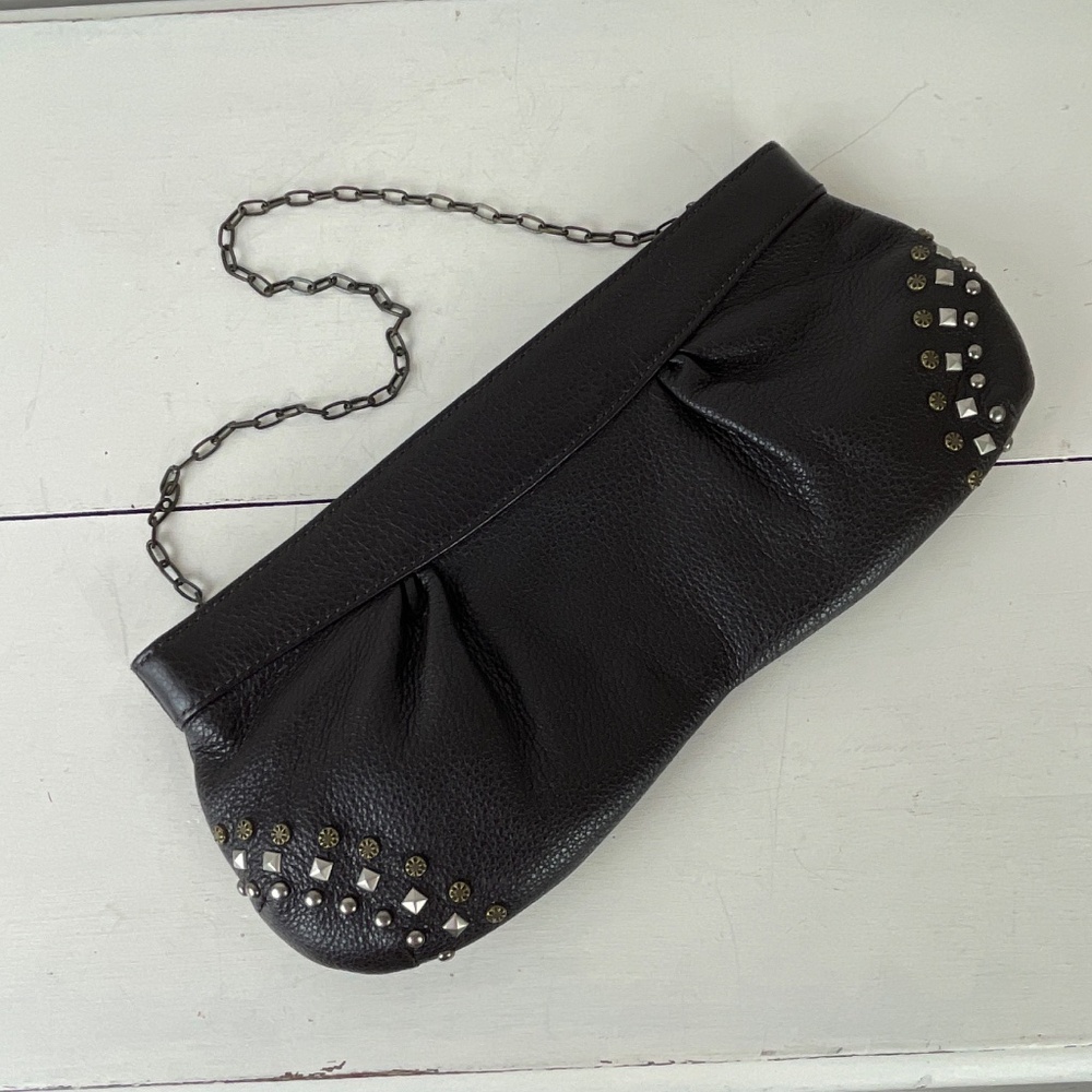Allen Schwartz Brown Studded Leather Handbag - NWT